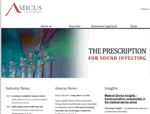 Tablet Screenshot of amicuscp.com